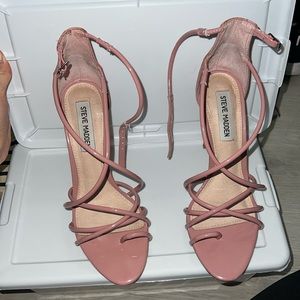 steve madden sayta pink patent size 8 straps heel